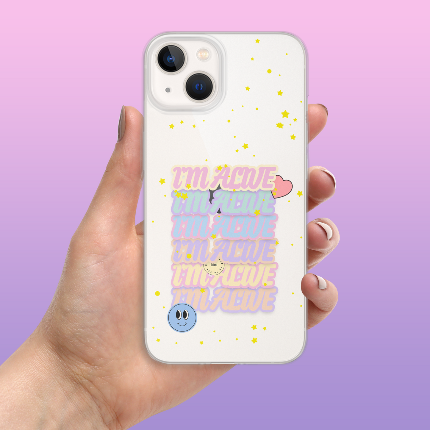 I'm Alive Sticker - Clear iPhone Case