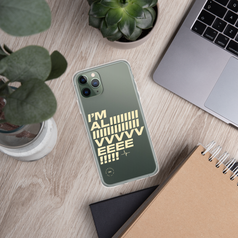 I'm Alive (Light Brown) - Clear iPhone Case®