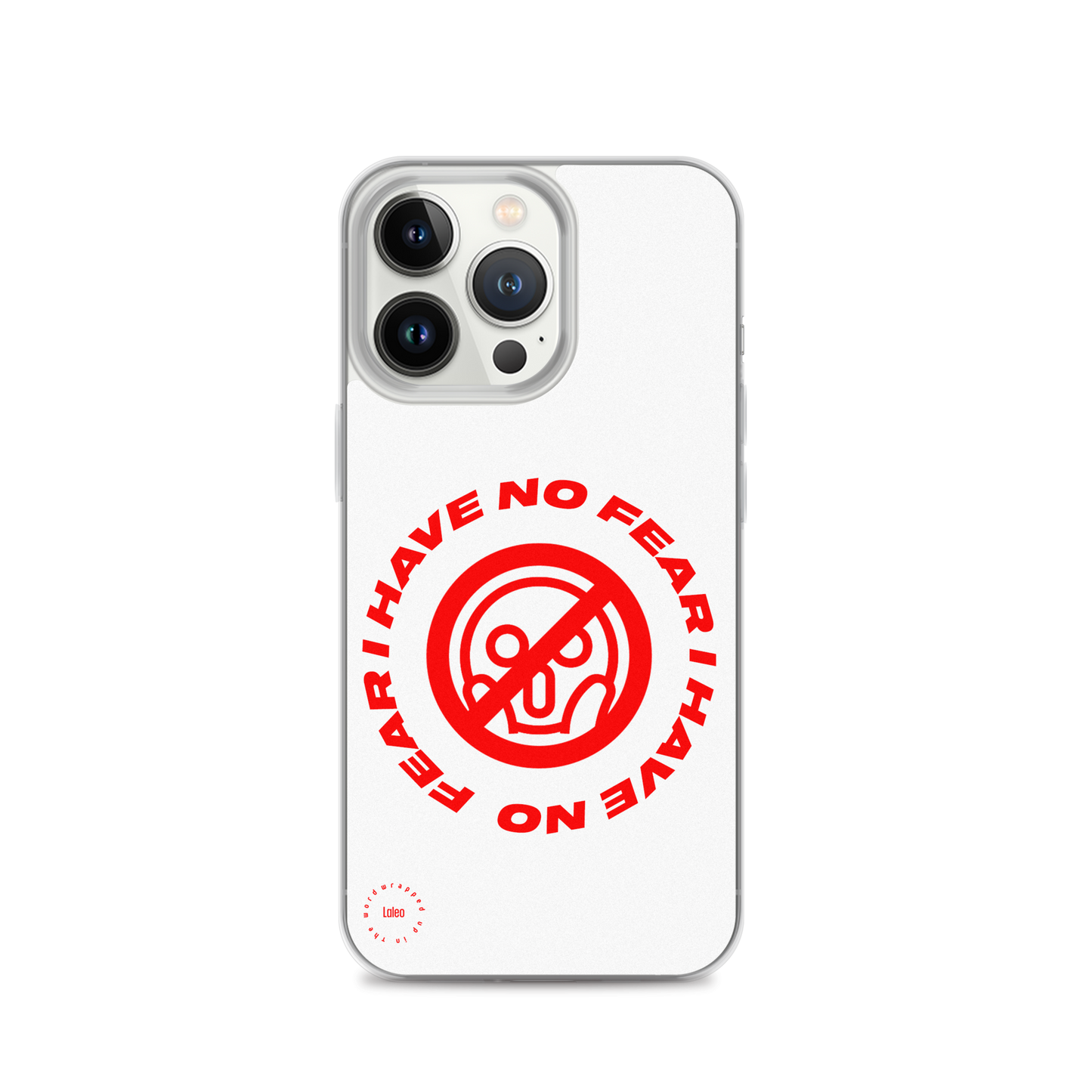 I Have No Fear (White) - Clear iPhone Case
