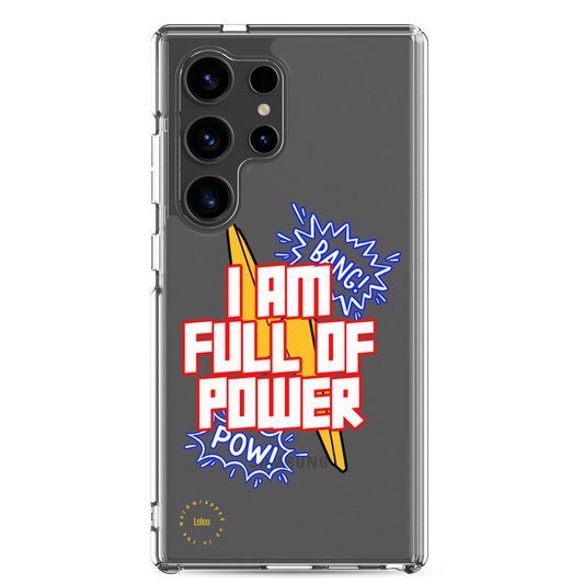 I Am Full of Power (Colour) - Clear Samsung Case
