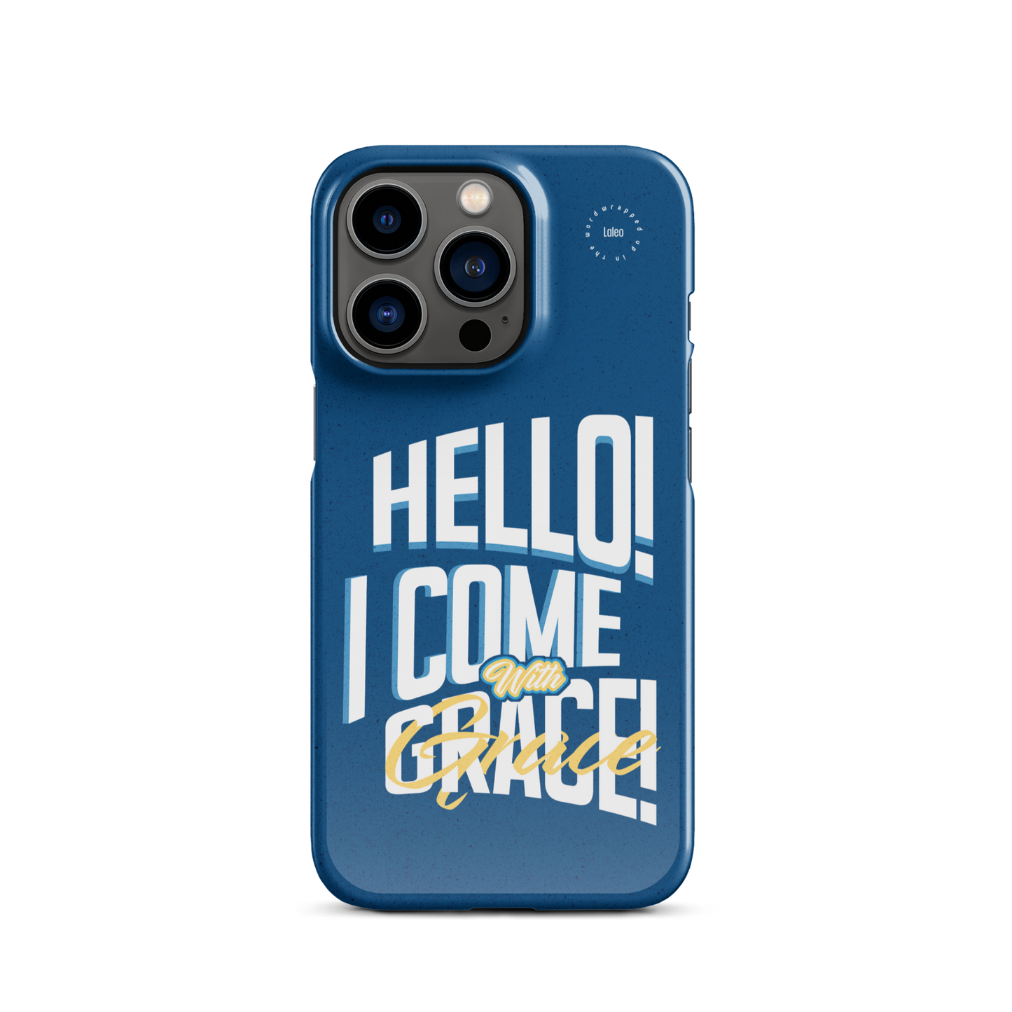 I Come With Grace (Blue) - Snap iPhone Case