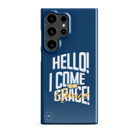 I Come With Grace (Blue) - Snap Samsung Case