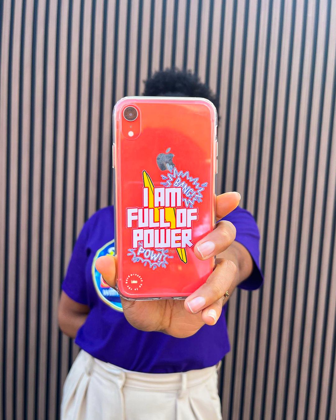 I Am Full of Power (Colour) - Clear iPhone Case