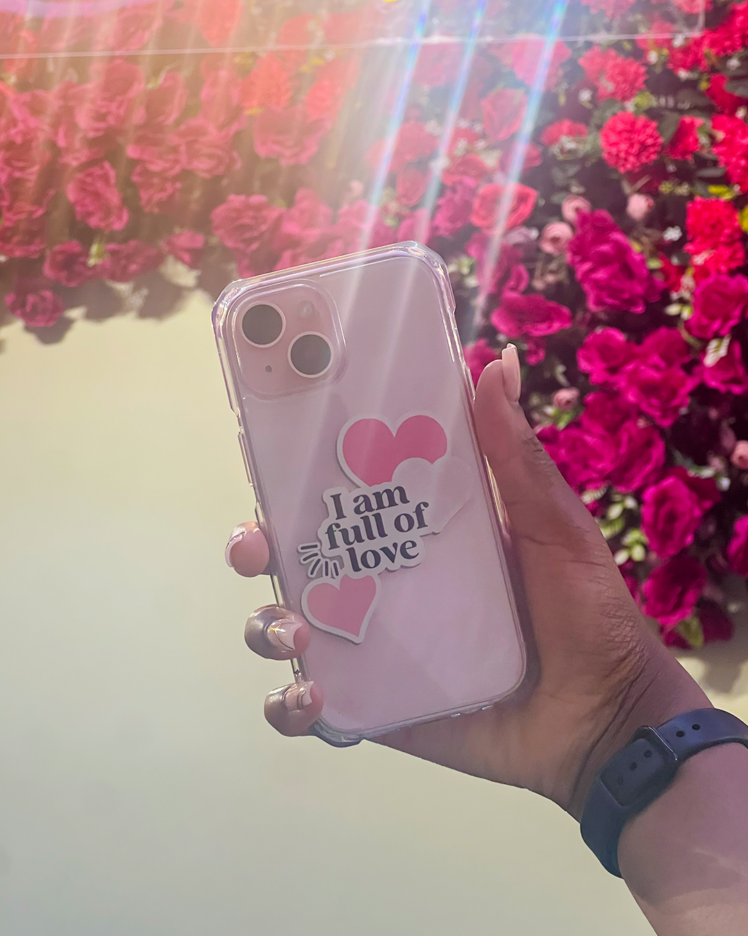 I Am Full of Love - Clear iPhone Case