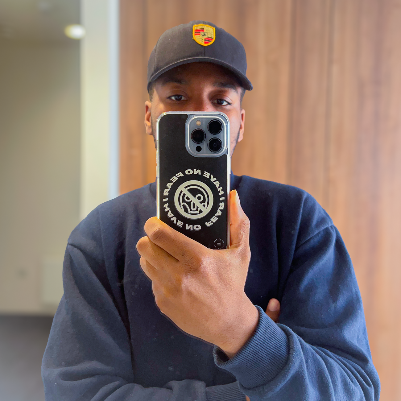 I Have No Fear (Black) - Clear iPhone Case