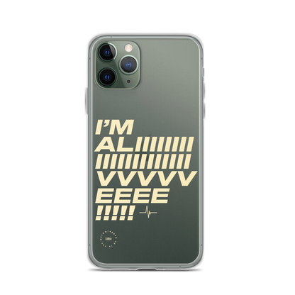 I'm Alive (Light Brown) - Clear iPhone Case®