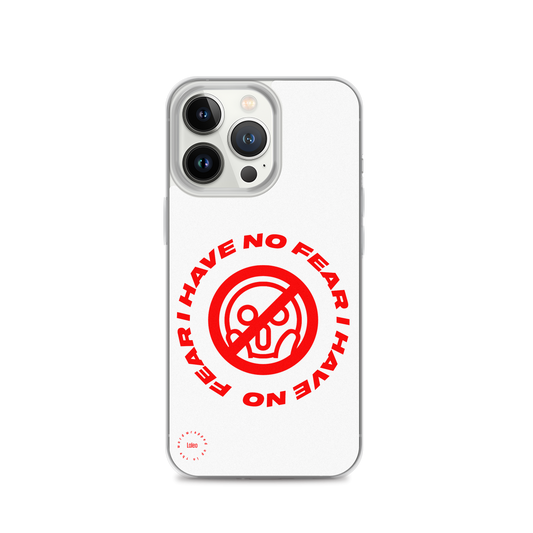 I Have No Fear (White) - Clear iPhone Case