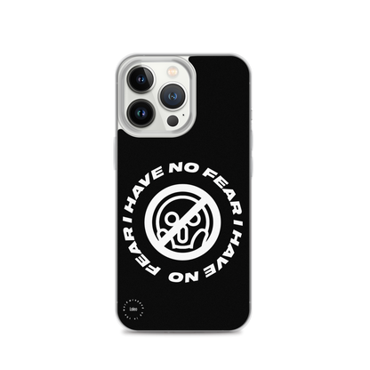I Have No Fear (Black) - Clear iPhone Case