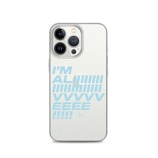 I'm Alive (Light Blue) - Clear iPhone Case®