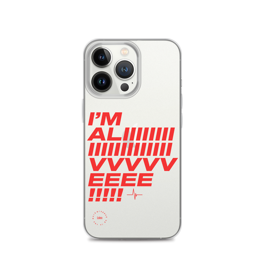 I'm Alive (Red) - Clear iPhone Case®