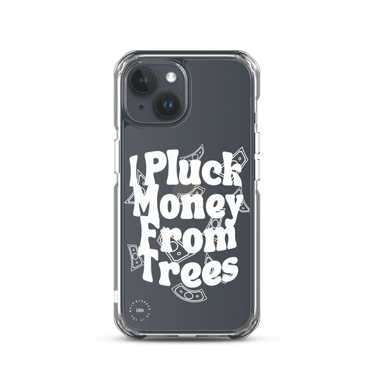 I Pluck Money From Trees (White) - Clear iPhone Case®