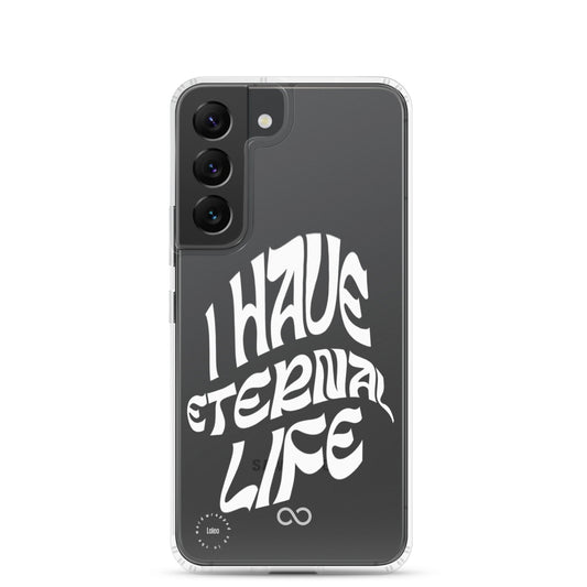 I Have Eternal Life (White) - Clear Samsung Case
