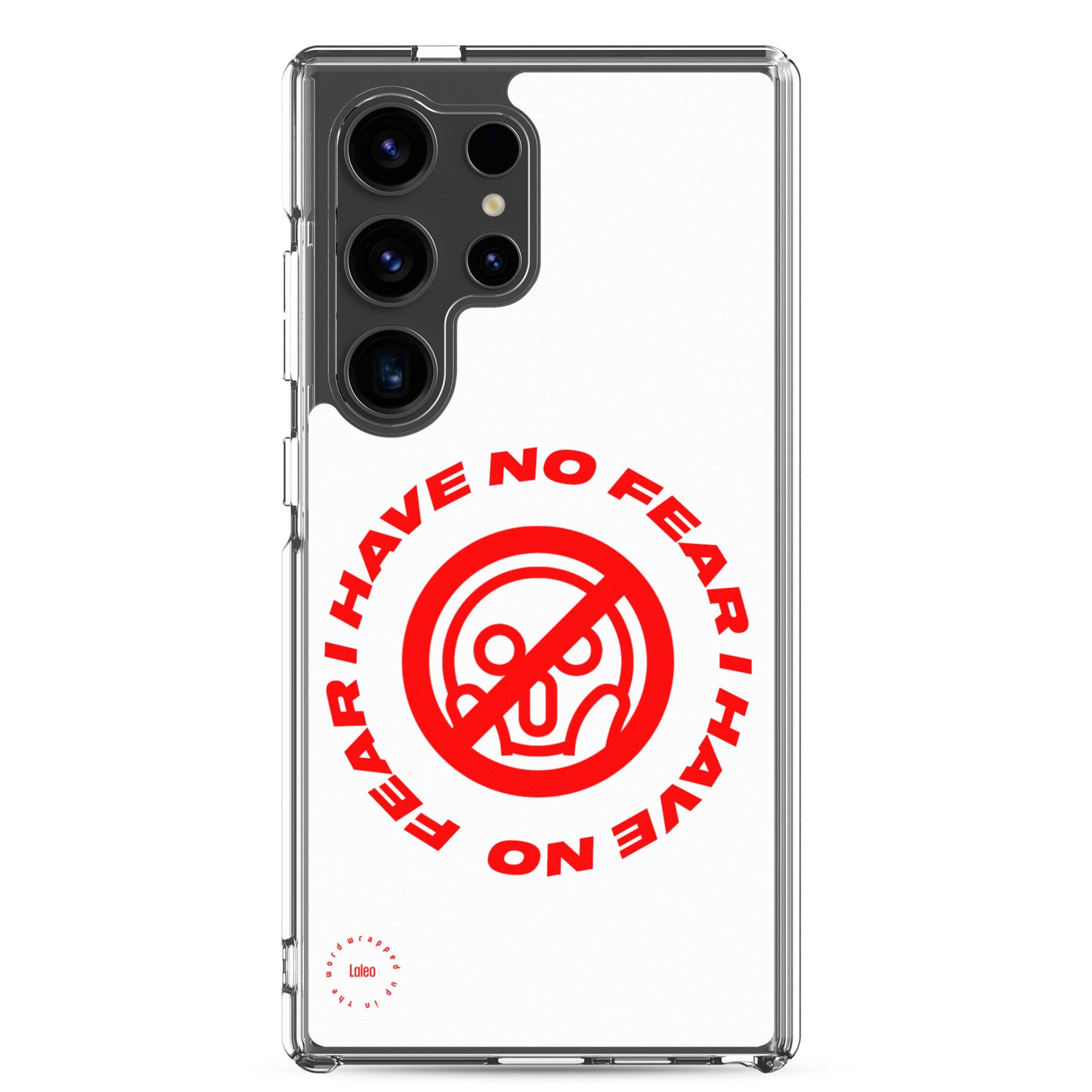 I Have No Fear (White) - Clear Samsung Case