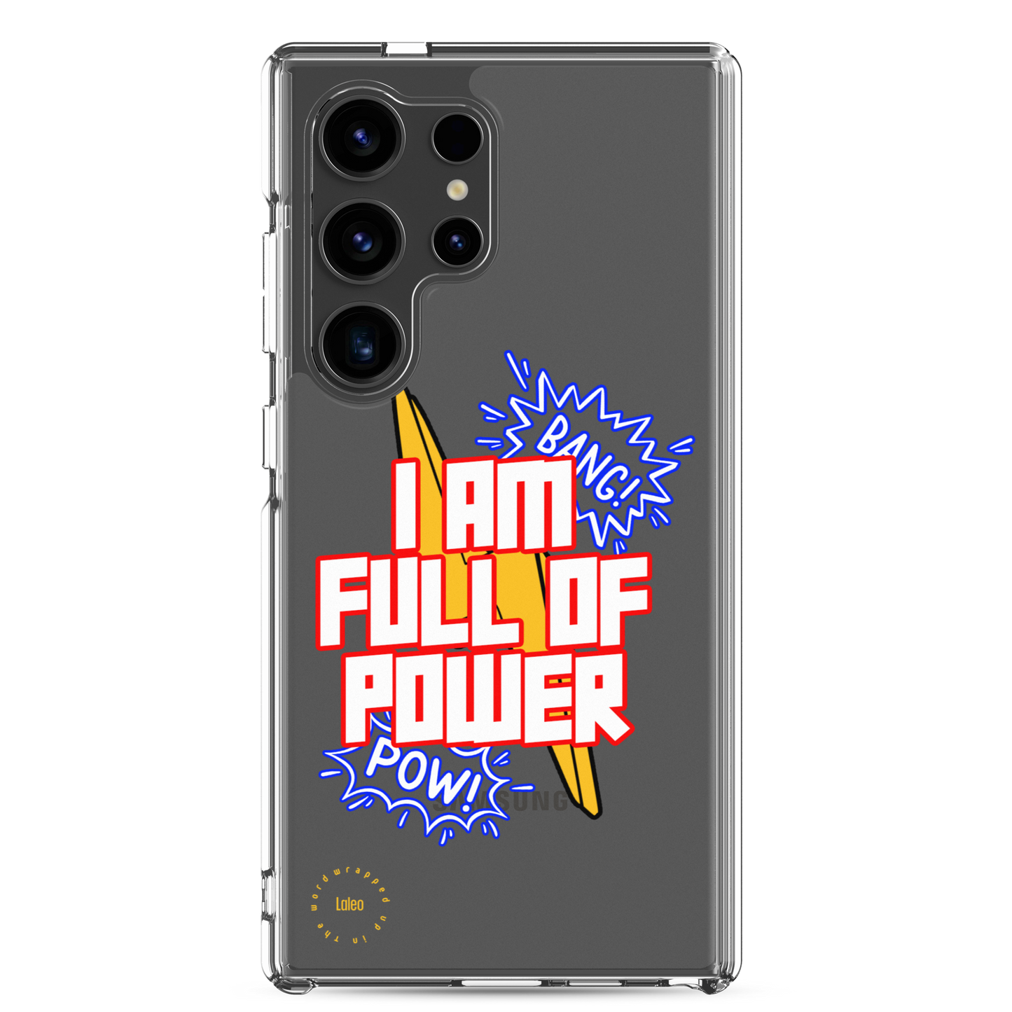 I Am Full of Power (Colour) - Clear Samsung Case